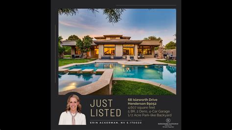 Just Listed Luxury Home In Anthem Country Club Henderson Nv Youtube