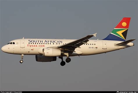 Zs Sfj South African Airways Airbus A319 131 Photo By Klaus Ecker Id