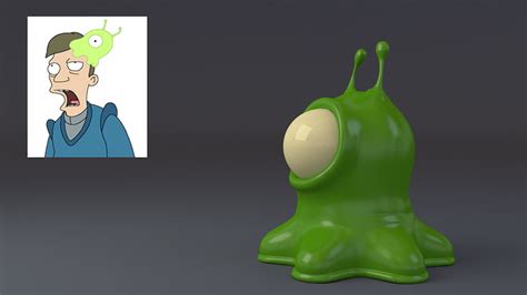 Futurama Brain Slug Works In Progress Blender Artists Community