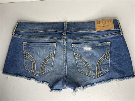 Hollister Junior Sz W Cut Off Stretch Low Rise B Gem