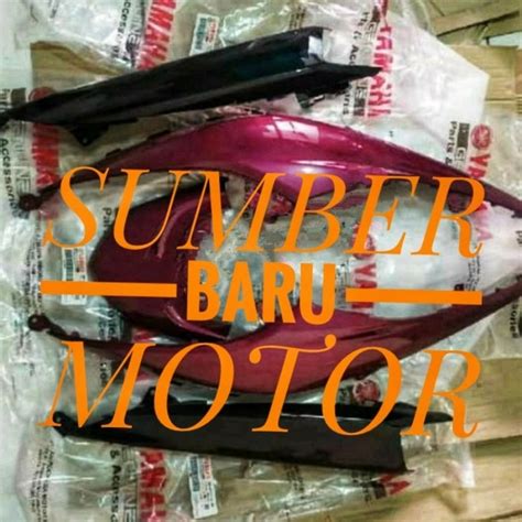 Jual Cover Body Belakang Full Set Yamaha Soul Gt Ungu Original