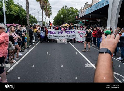 Melbourne, Australia. 05 Feb 2023. Protesters target the Victioria ...