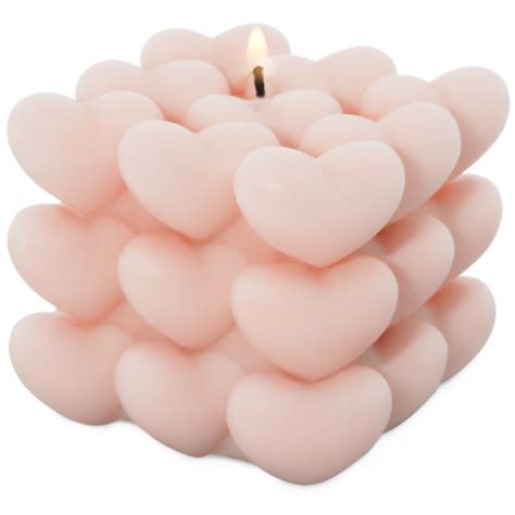 Molde De Silicona Bubble Corazones Para Hacer Velas Caseras