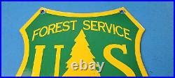 Vintage Forest Service Porcelain Dept Of Agriculture Entrance Service