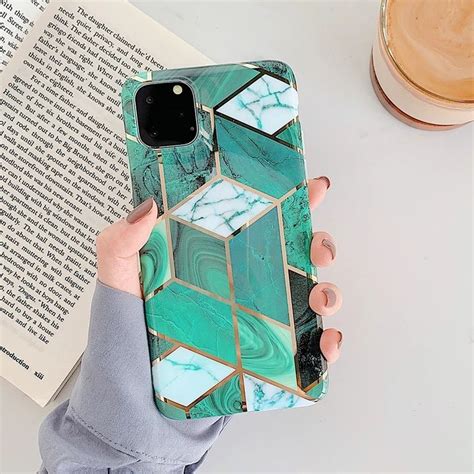 Geometric Marble Phone Cases For Iphone In 2020 Phone Cases Marble