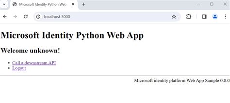 Tutorial Prepare A Python Flask Web Application For Authentication In