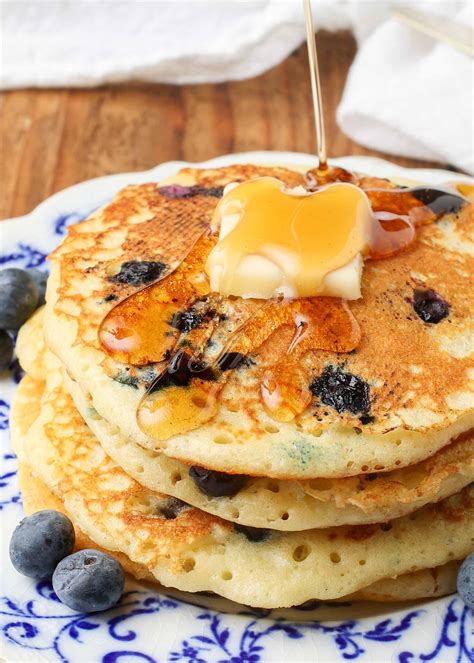 Blueberry Buttermilk Pancakes Barefeet In The Kitchen