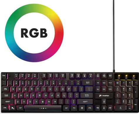 IMoshion Gaming Toetsenbord Met RGB Verlichting QWERTY Keyboard