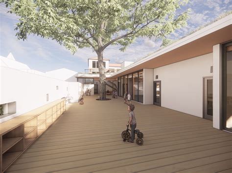 Courtyard Looking North Jensen Architects