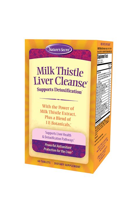 Milk Thistle Liver Cleanse Natures Secret Irwin Naturals