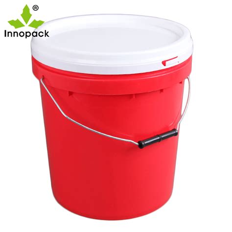 5 Gallon Buckets And Easy Pour Spout Lids White Combo China Plastic Pail And Food Grade Bucket