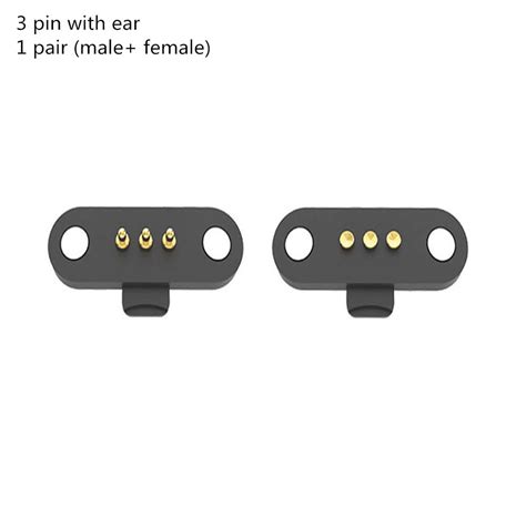 1pair Waterproof Magnetic Pogo Pin Connector ，2345p 12v 1a Pogopin Male Female 25 Mm Through