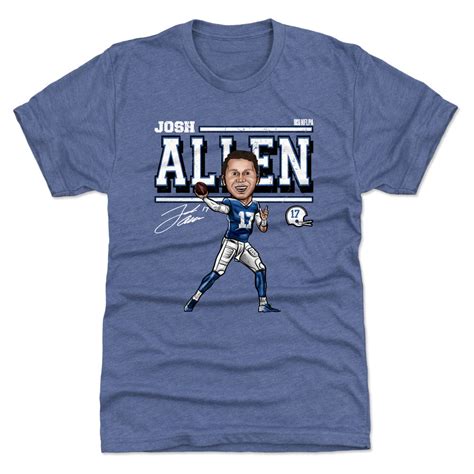 Josh Allen T Shirt Buffalo Football Mens Premium T Shirt 500 Level