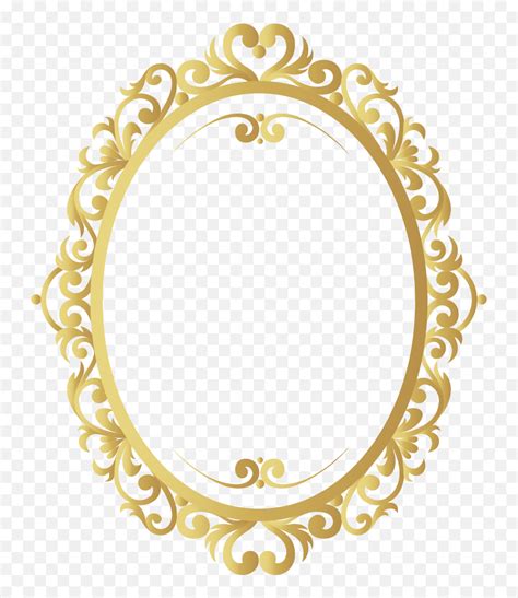 Vector Vintage Frame Png Gold Pattern Golden Frame Vector Png Gold