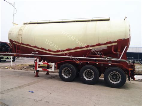 Silo Cement Bulker Trailer With 30 Tons 50 Tons Loading Capacity