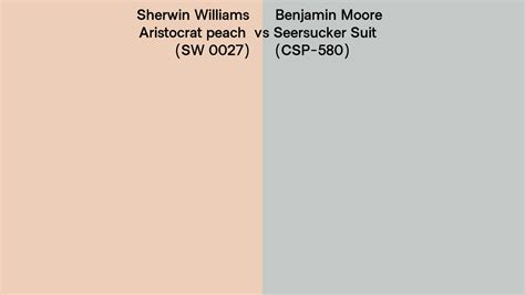 Sherwin Williams Aristocrat Peach Sw Vs Benjamin Moore