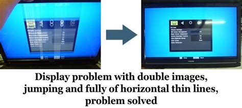 Display Double Images Jumping And Horizontal Lines Problem Solved