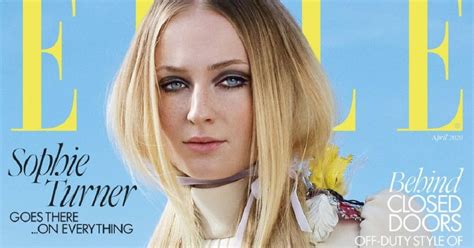 Sophie Turner In Elle Magazine April 2020 Iscoopboye Celebrity