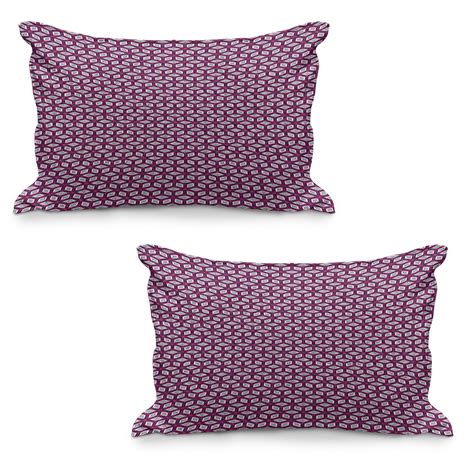 Geometric Quilted Pillowcover Set Of 2 Modern Simple Mosaic