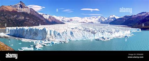 Panoramic Landscape View Famous Perito Moreno Glacier Ice Field, Scenic ...