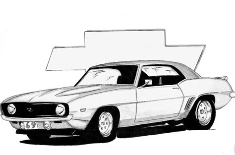 1969 Camaro Coloring Pages Thiva Hellas