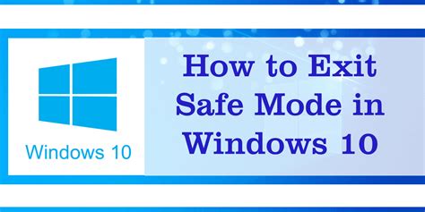 Ways To Exit Safe Mode