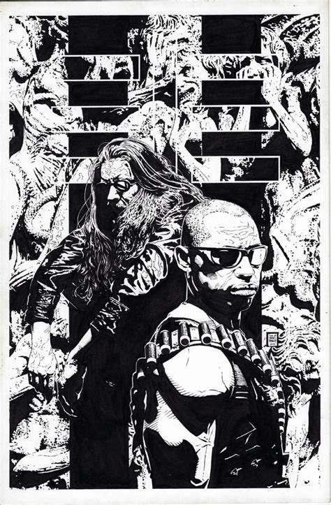 Splash Page Comic Art For Sale Artwork Blade Cover Marvel Max