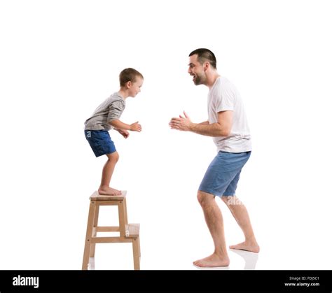 Happy Father With His Son Stock Photo Alamy