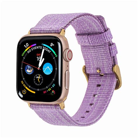 Purple Woven Nylon Apple Watch Band - TinoBand