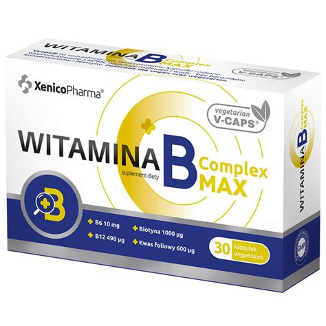 Xenivit Bio Witamina B Complex Max Kapsu Ek Xenico Pharma