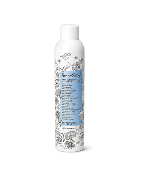 No Nothing Very Sensitive Strong Hairspray Fragrance Free Strong Styling And