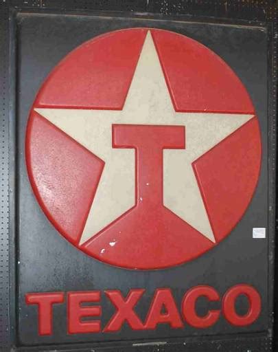 Large Plastic Texaco Sign