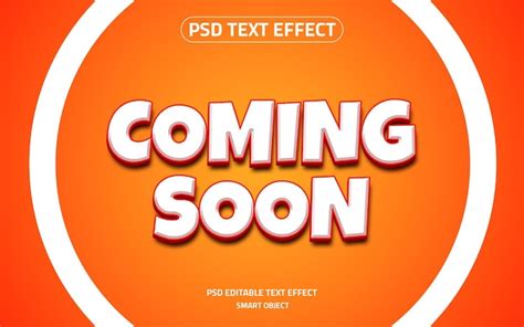 Bient T Une Maquette D Effet De Texte Comique Modifiable Psd Premium