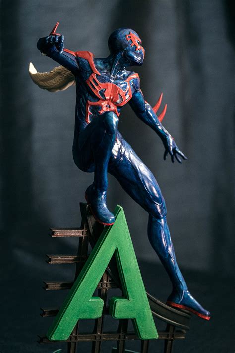 Spider-Man 2099 Statue 3D model 3D printable | CGTrader