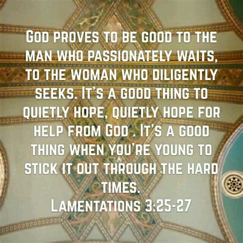 Lamentations 3 25 27 Lamentations Memory Verse Jesus Is Lord