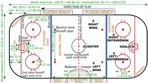 Ice Hockey Rules | Ice hockey rink, Hockey rules, Ice hockey