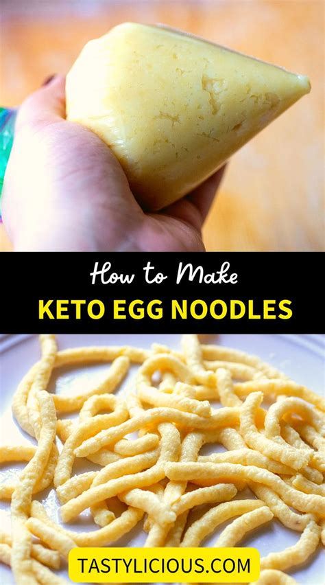 Keto Egg Noodles Tastylicious Recipe Egg Noodles Recipes Keto