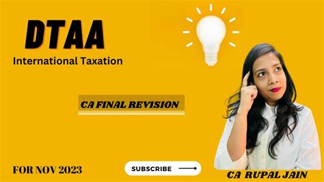 Dtaa Double Taxation Avoidance Agreement International Taxation