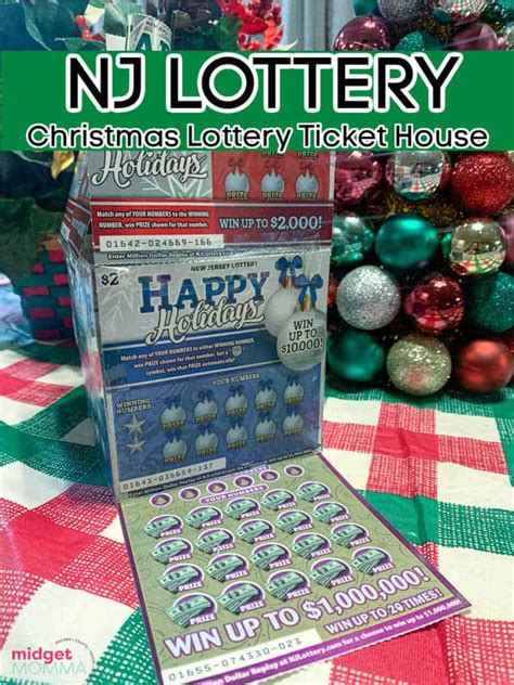 Diy Lottery Ticket Christmas House Made With Nj Lottery Tickets