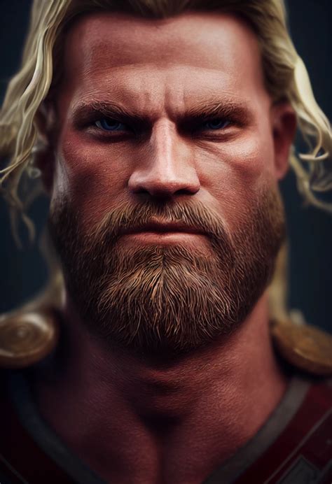 Thor Symetric Face Hyper Realistic K Super Midjourney Openart