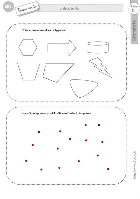 CE1 TRACE ECRITE Les Polygones En CE1 Cycle 2 Triangles Cycle 2 Math