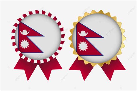 Vector Medal Set Designs Of Nepal Template Badge Design Medal Design