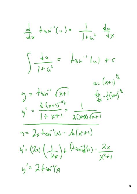 Ap Calculus Bc 803 Arc Tangent Derivatives PDF