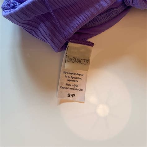 L Space Swim Lspace Pointelle Rib Camellia Bikini Top And Cabana Bikini Bottom Never Worn