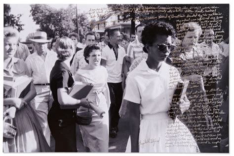 Lot - Iconic Civil Rights Photo Signed by Elizabeth Eckford of the