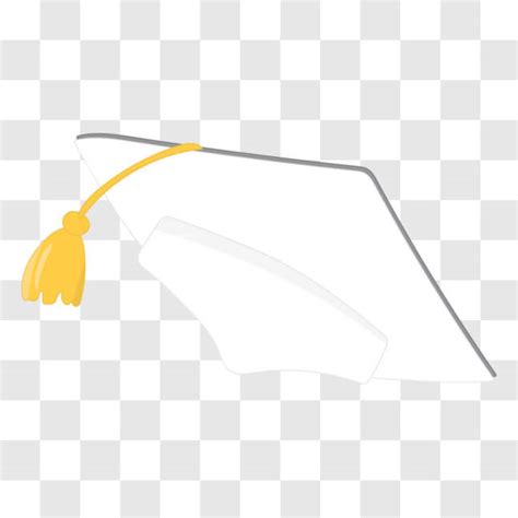 Download Graduation Cap With Yellow Tassel Png Online Creative Fabrica