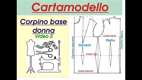 Cartamodello Base Corpino Donna Video Youtube