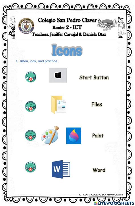 Abs Desktop Icons Interactive Worksheet Live Worksheets 55 Off