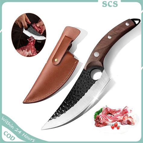 Butcher Knife Viking Knife Chef Knives Hand Forged Boning Knives With