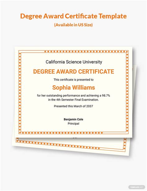 Free Free PHD Degree Certificate Template Word Template